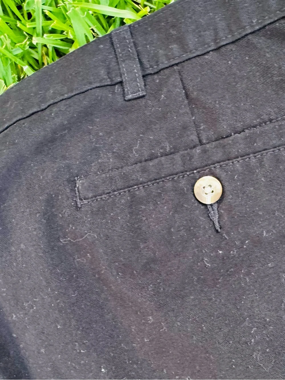 George Men's 46x32 Black Chino Pants Straight Fit